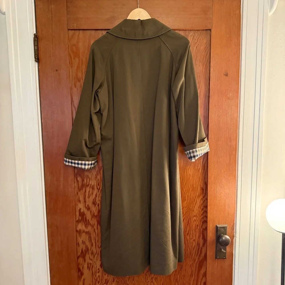 Sezane Clyde Coat Dark Khaki - Size 4 - Picture 3 of 10